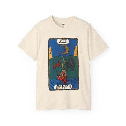 Tabby Booth Ultra Cotton Tarot Tshirt • The Moon