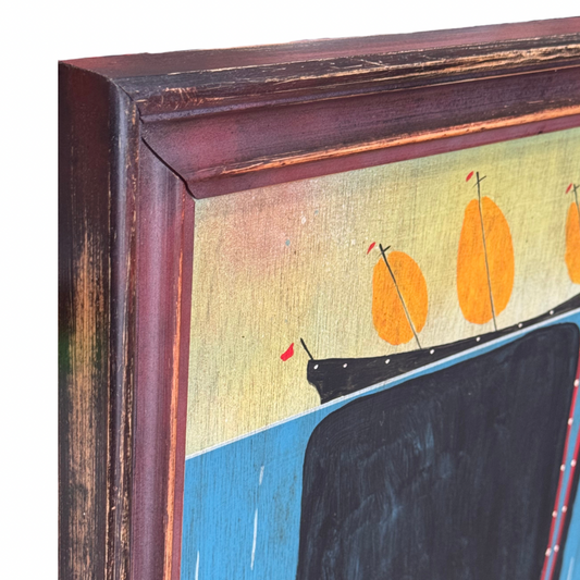 Steve Camps Original Framed Whale Painting