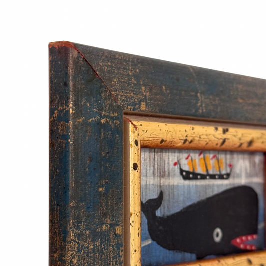 Steve Camps Original Framed Whale Painting