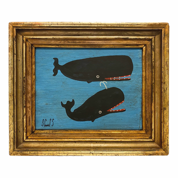 Steve Camps Original Framed Whale Painting