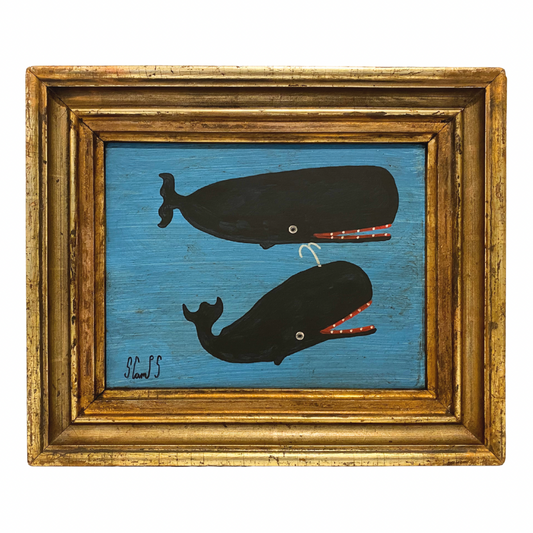 Steve Camps Original Framed Whale Painting