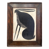 Tabby Booth Original Painting 'HARE’ In Antique Wood Frame