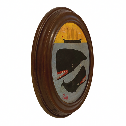 Steve Camps Original Framed Whale Painting