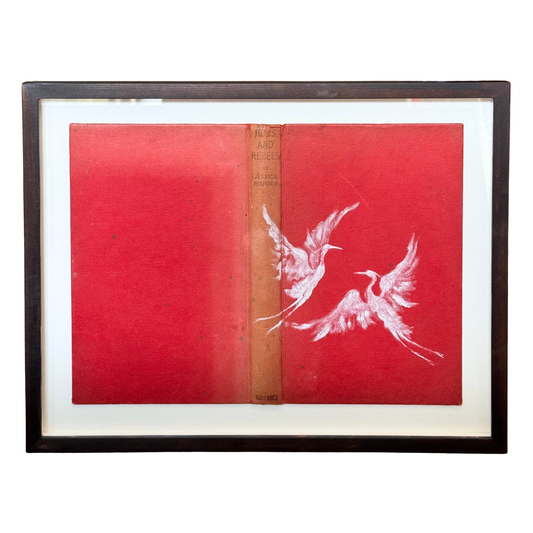 Georgia Parkin-Jones Original Painting on Book Cover • Ghost Herons