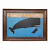 Steve Camps Original Framed Whale Painting
