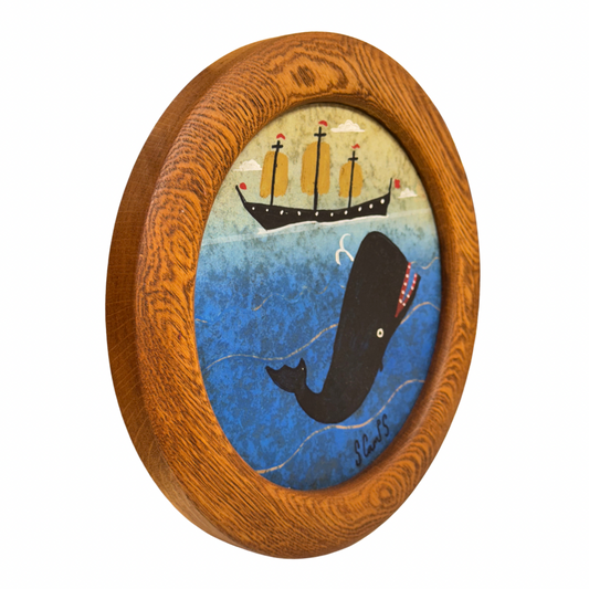 Steve Camps Original Framed Whale Painting
