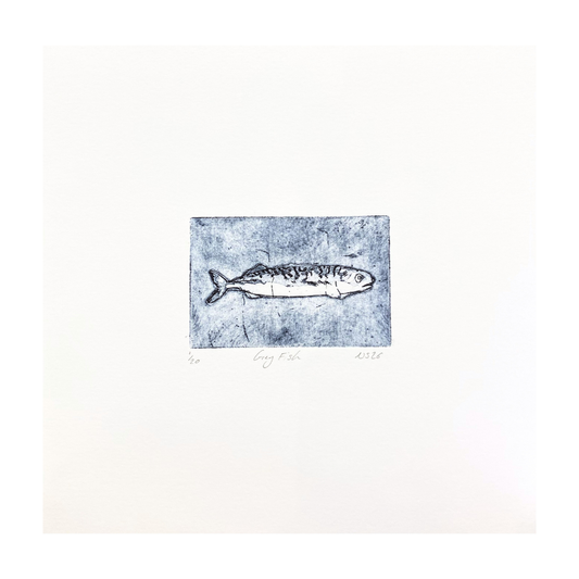 Niamh Spink ‘Grey Fish’ Aquatint Etching