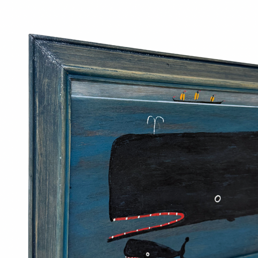Steve Camps Original Framed Whale Painting