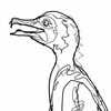 Ben Baker Bird Wire Drawing On Plinth • Large Cormorant