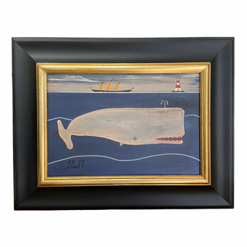 Steve Camps Original Framed Whale Painting