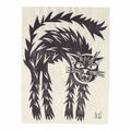 Katy Gusterson Original ‘Scaredy Cat’ Lino Print