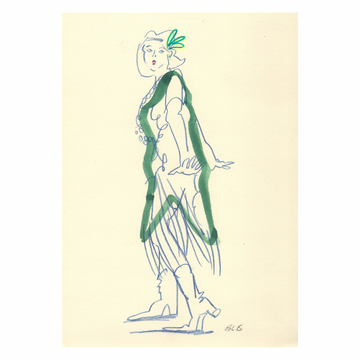 Georgie Bennett Original Life Drawing On Paper