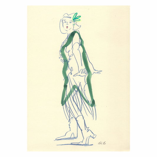 Georgie Bennett Original Life Drawing On Paper