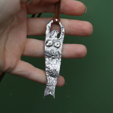 Tabby Booth X Rare Bear Jewellery • Sterling Silver Mermaid Pendant
