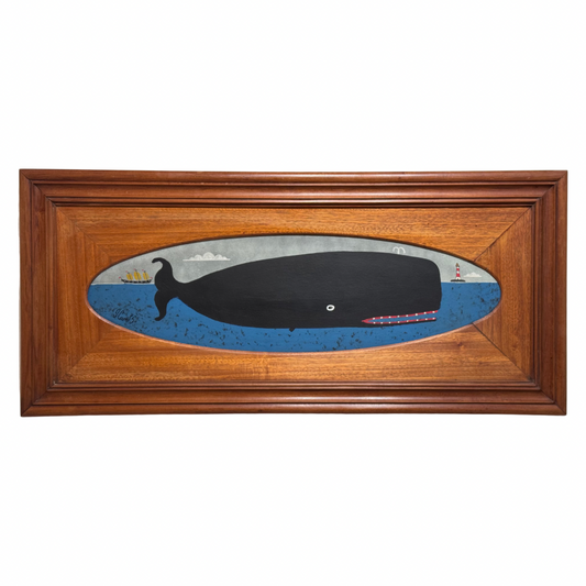 Steve Camps Original Framed Whale Painting