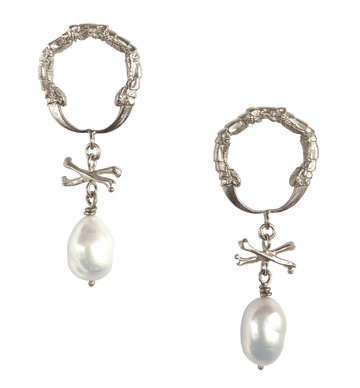 Claire English Eurydice Earrings Silver