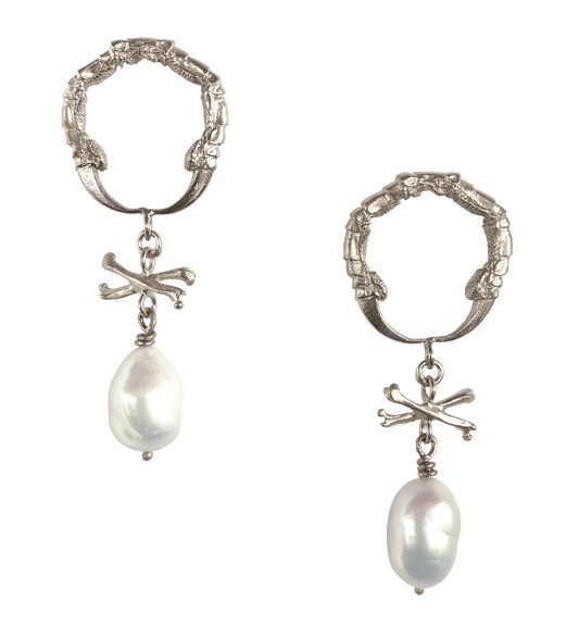 Claire English Eurydice Earrings Silver