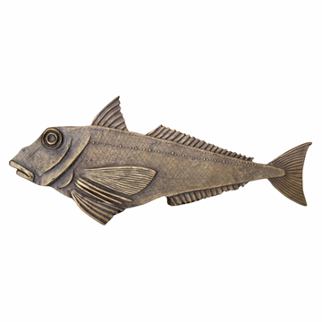 Natasha Ratcliffe Hand Cast Bronze Fish Wall Hanging