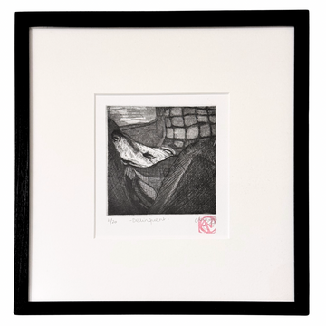 Clementine Neild Original Aquatint Etching in Frame
