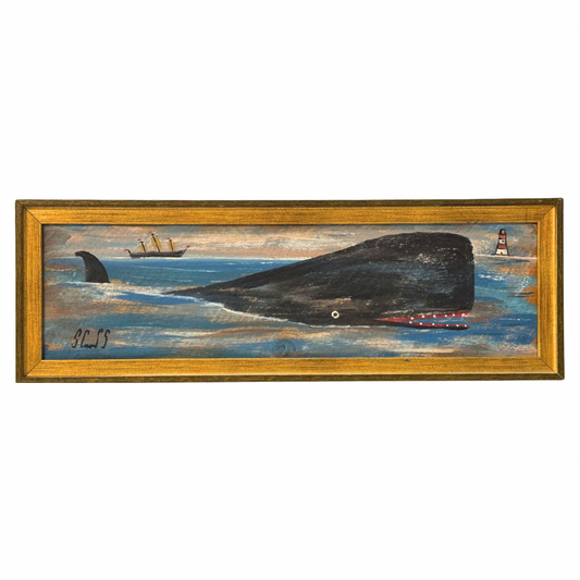 Steve Camps Original Framed Whale Painting