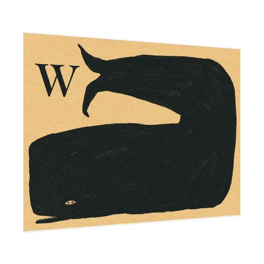 Tabby Booth Fine Art Print • W for Whale