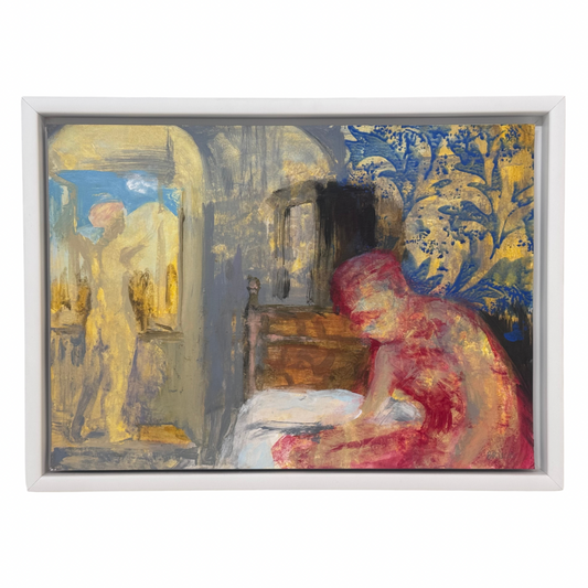 Chris Bruce Original Painting • Room with View of Volcano