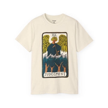 Tabby Booth Ultra Cotton Tarot Tshirt • Judgement