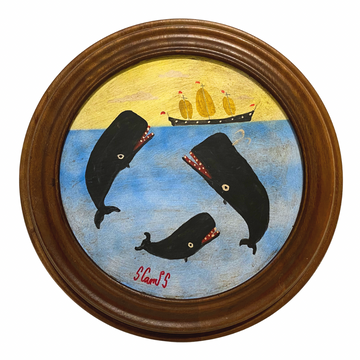Steve Camps Original Framed Whale Painting