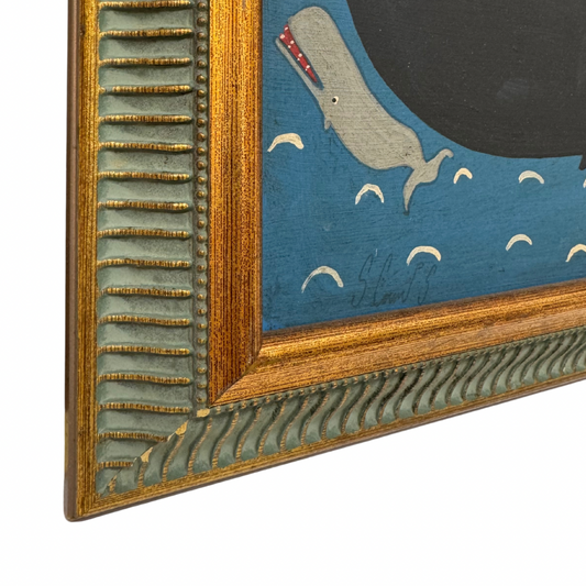 Steve Camps Original Framed Whale Painting