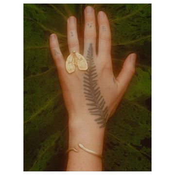 Tabby Booth X Rare Bear Jewellery • Sterling Silver Moth Ring