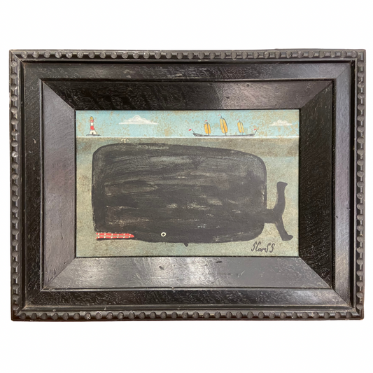 Steve Camps Original Framed Whale Painting