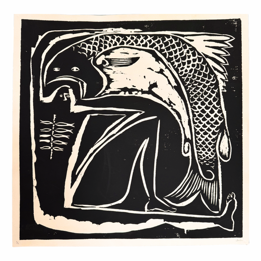 James Heslip Original Woodblock Handprint