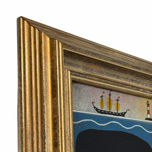 Steve Camps Original Framed Whale Painting