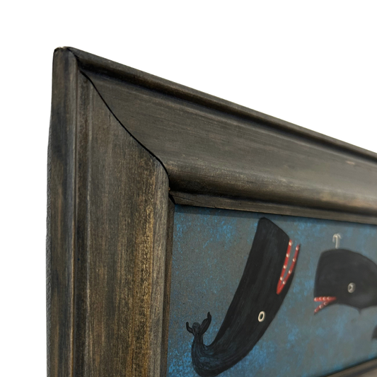 Steve Camps Original Framed Whale Painting