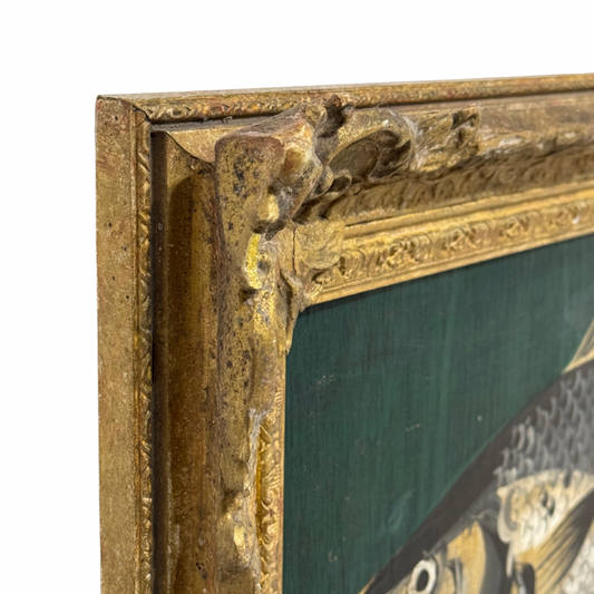 James Heslip Original Painting Antique Frame