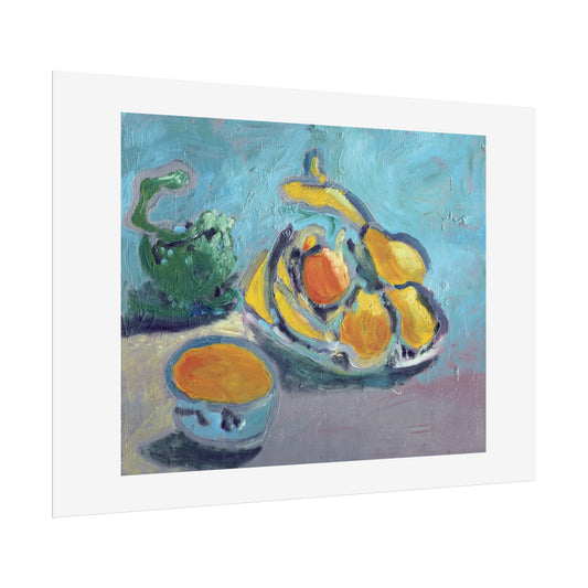 Chloe Bonfield Fine Art Print of Painting • Pears, Cabbage, Banana, Penny Arcade Pot