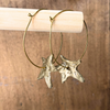 Joelle Poulos Hand Crafted Brass Star Earrings