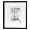 Clementine Neild Original Monotype in Frame • Trebah Sketchbook: Bamboo 4