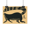 Tabby Booth Fine Art Print • L for Lemur