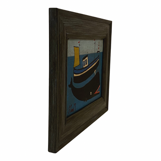 Steve Camps Original Framed Whale Painting