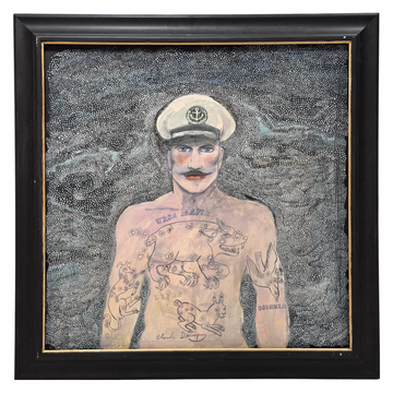 Gary Ray Smith X Chloe Woods Original Painting In Vintage Frame