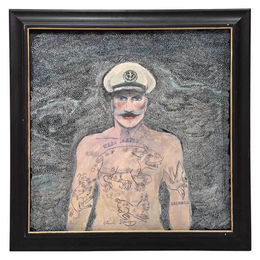 Gary Ray Smith X Chloe Woods Original Painting In Vintage Frame