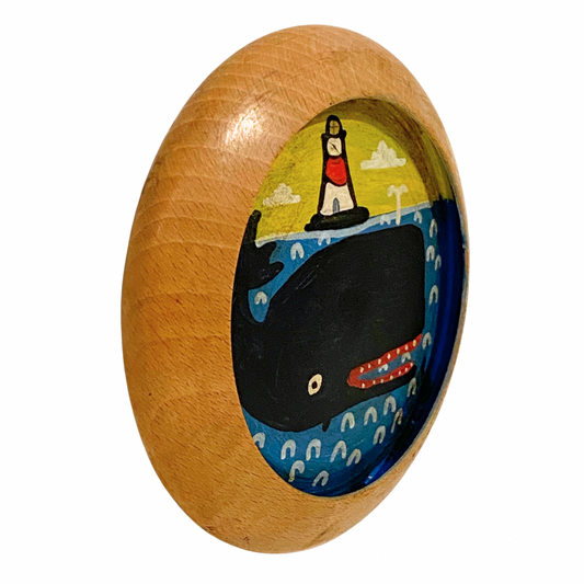 Steve Camps Original Framed Whale Painting