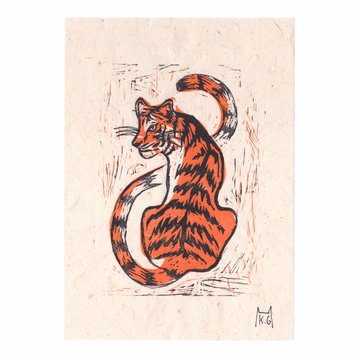 Katy Gusterson Original ‘Stripes’ Lino Print