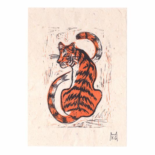 Katy Gusterson Original ‘Stripes’ Lino Print