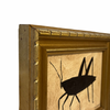 Tabby Booth Painting GRASSHOPPER in Vintage Frame