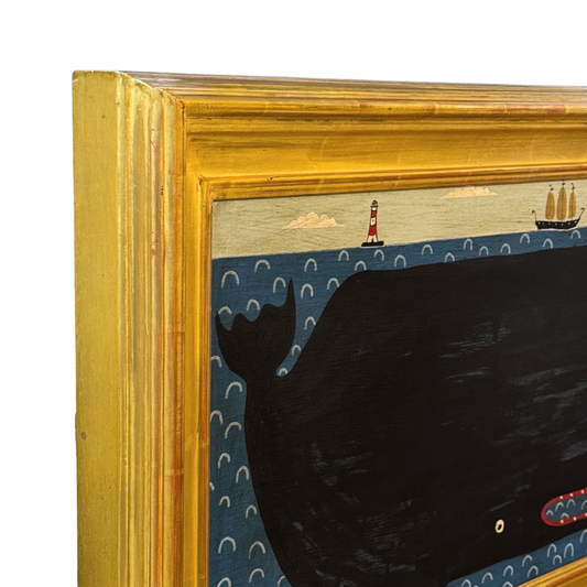 Steve Camps Original Framed Whale Painting