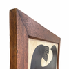 Tabby Booth Original Painting 'GREY SEAL’ In Antique Wood Frame