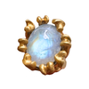 Claire English Bone Posey Gold Vermeil Moonstone Ring