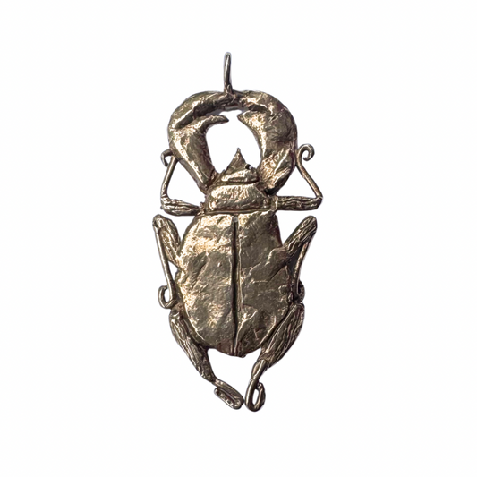 Tabby Booth X Rare Bear Jewellery • Brass Beetle Pendant